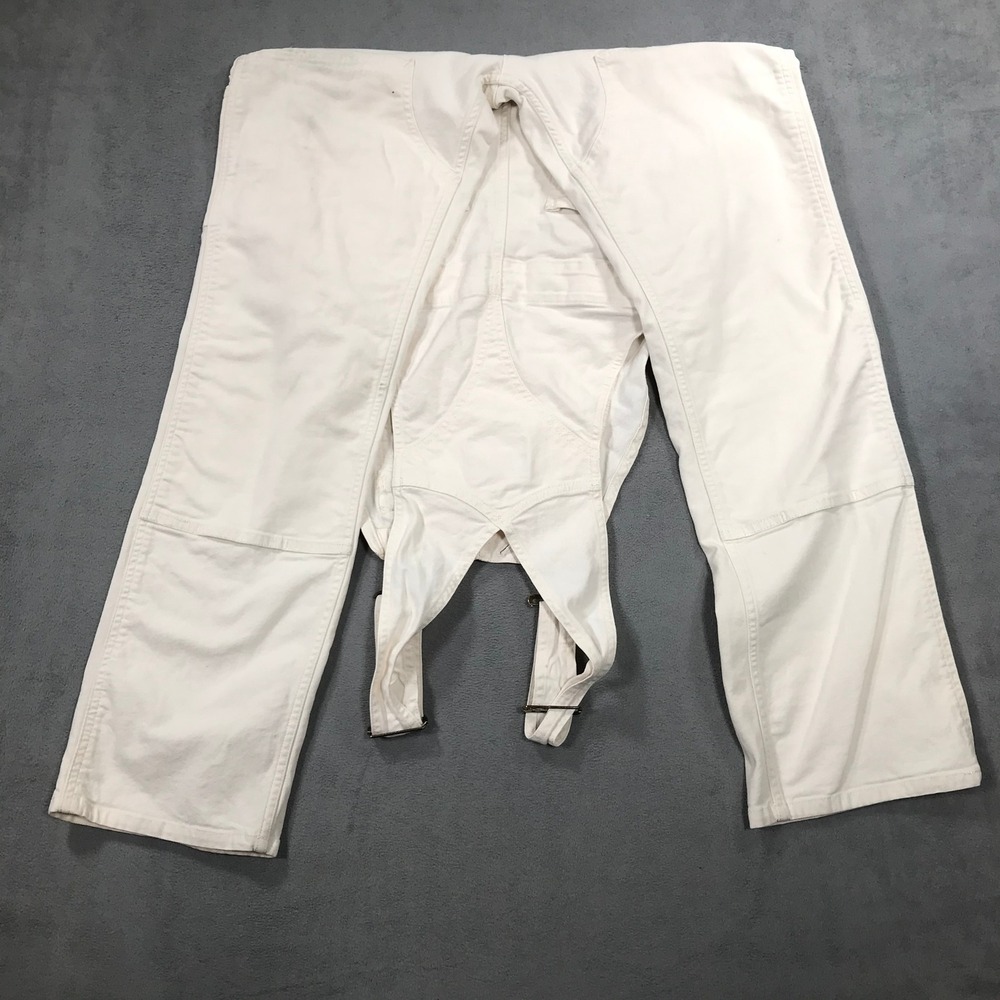 Carhartt Overalls Womens S White Loose Fit Canva Rugged Flex Loose Fits Bibs - Picture 6 of 11